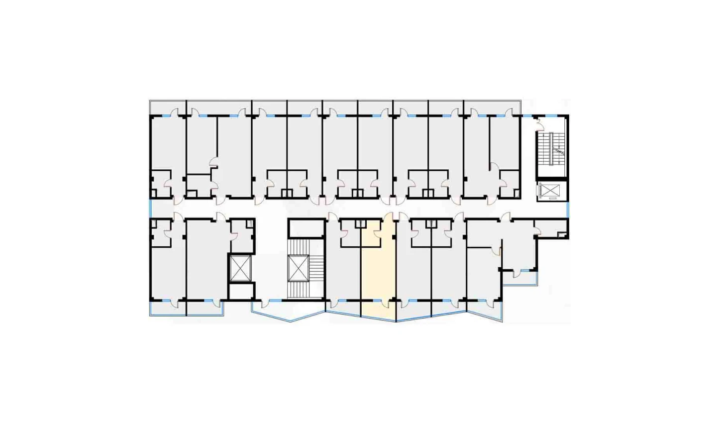 1-xonali xonadon 29.94 m²  5/7 qavat | Bochka Resort Turar-joy majmuasi