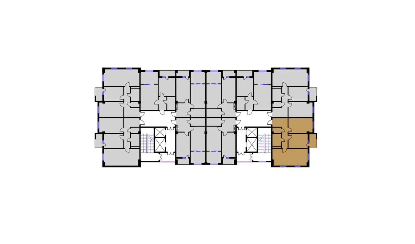 2-xonali xonadon 74.75 m²  15/15 qavat