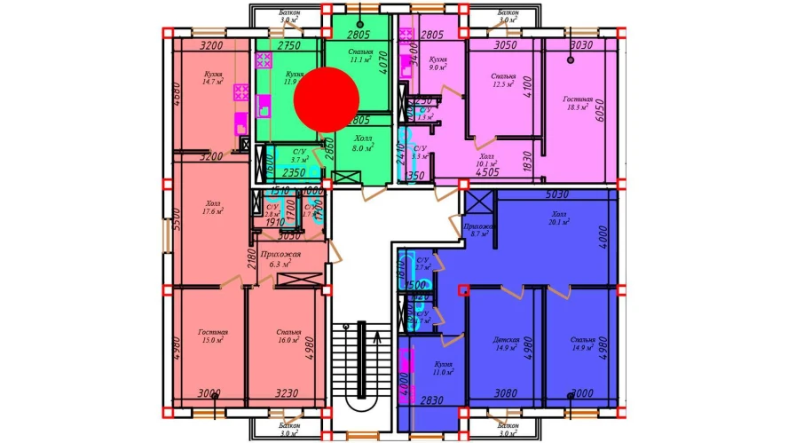 2-комнатная квартира 37.2 м²  2/2 этаж