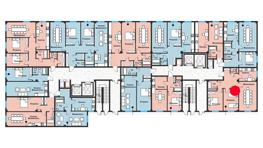 1-xonali xonadon 71.37 m²  1/1 qavat