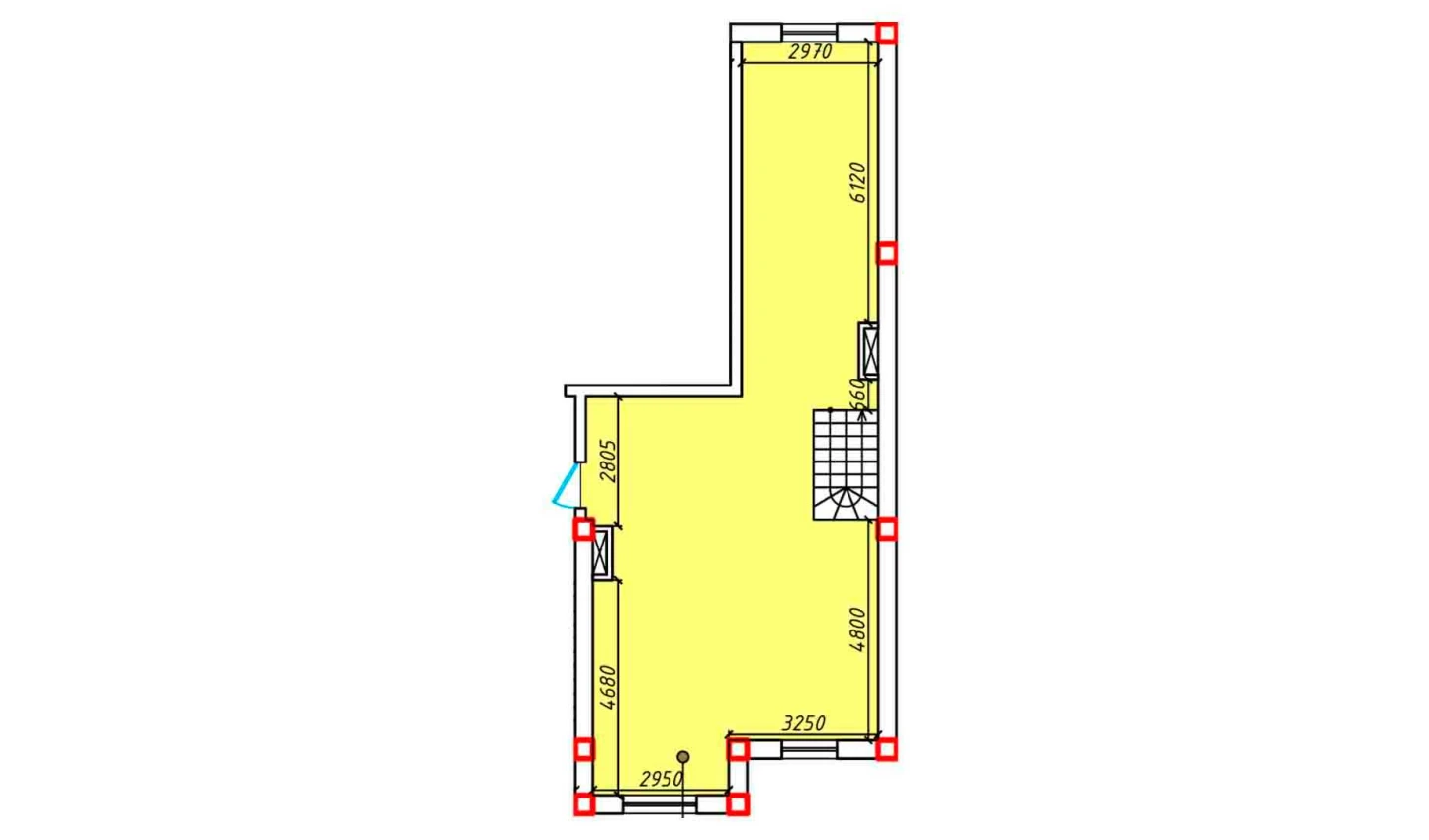 2-xonali xonadon 74.8 m²  6/6 qavat