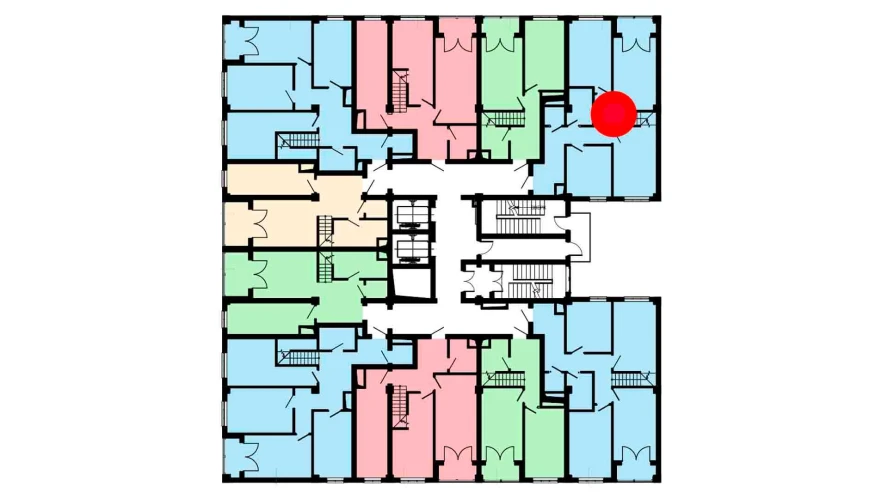 3-комнатная квартира 82.7 м²  16/16 этаж