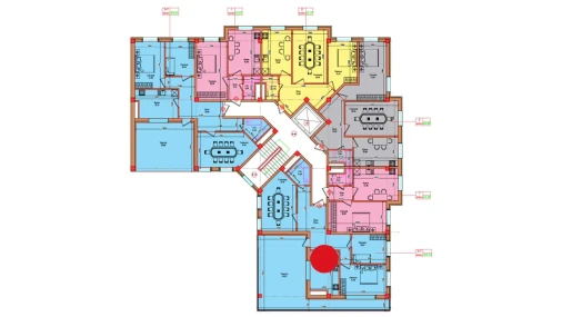 3-xonali xonadon 129.76 m²  8/8 qavat | "Markaz" Turar-joy majmuasi