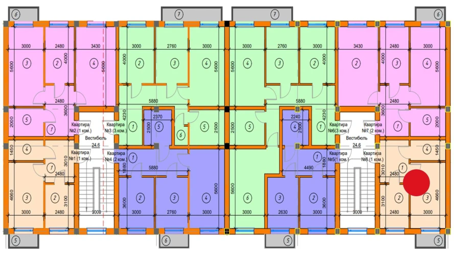 1-комнатная квартира 33.49 м²  2/2 этаж