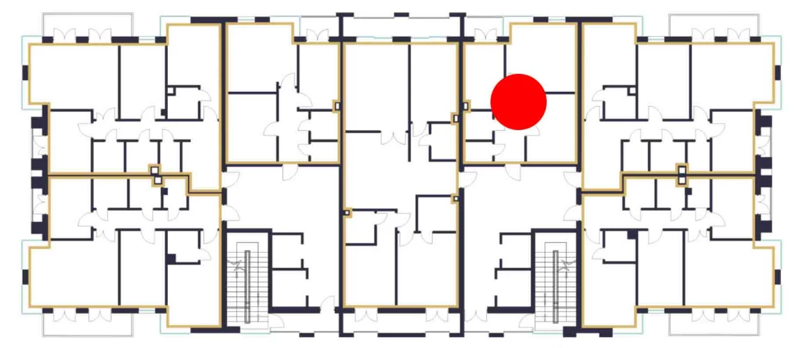 2-xonali xonadon 56.6 m²  10/10 qavat