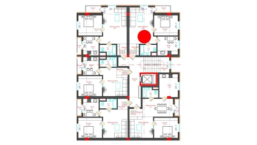 2-комнатная квартира 58 м²  3/12 этаж | Жилой комплекс CHINARA PARK