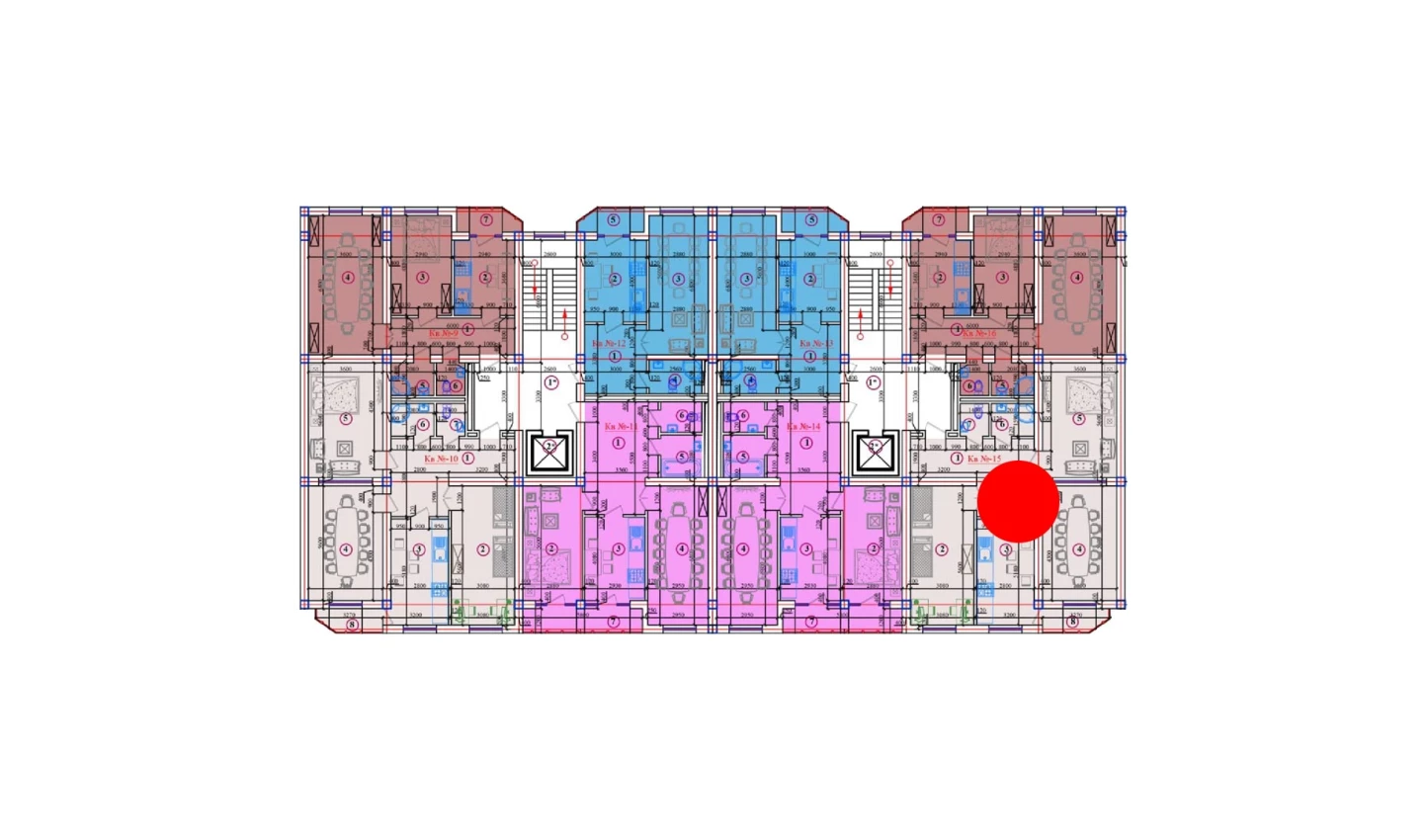 2-комнатная квартира 88.15 м²  8/8 этаж