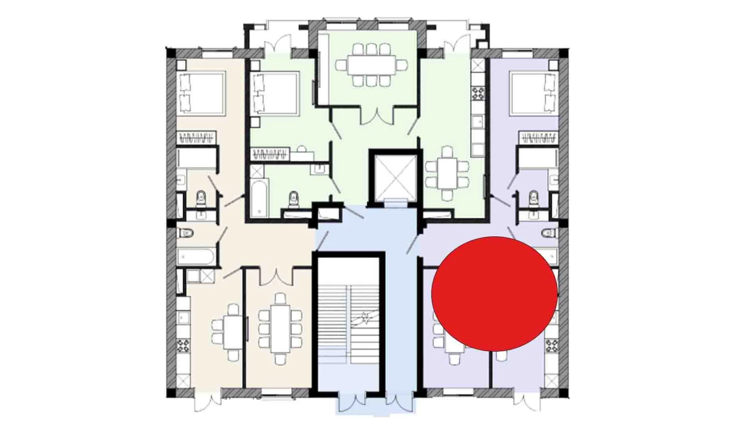 2-комнатная квартира 62.66 м²  10/10 этаж