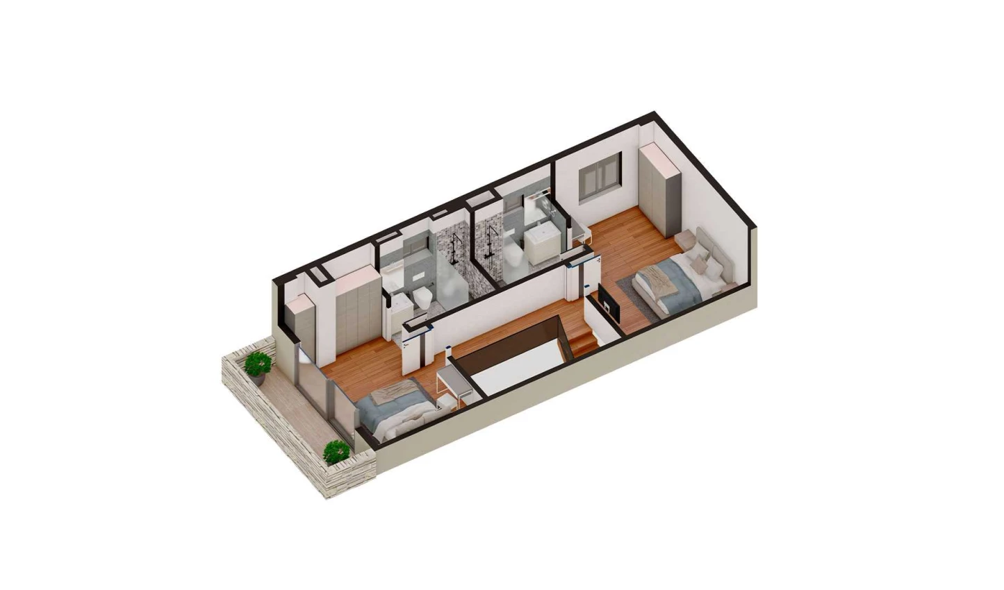 4-xonali xonadon 121.897 m²  4/4 qavat