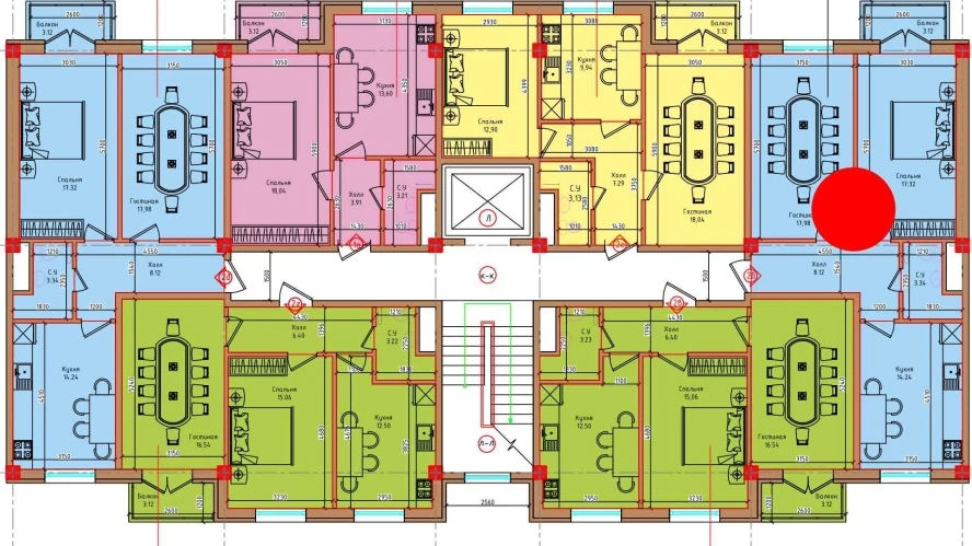 2-xonali xonadon 61 m²  2/2 qavat