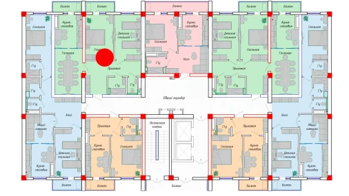 3-комнатная квартира 81.56 м²  12/12 этаж | Жилой комплекс SERGELI CITY