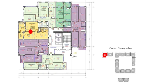 2-xonali xonadon 68.6 m²  7/7 qavat