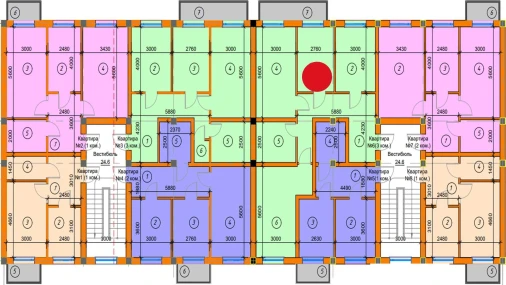 3-комнатная квартира 88.39 м²  3/4 этаж | Жилой комплекс SABZAVOT CITY