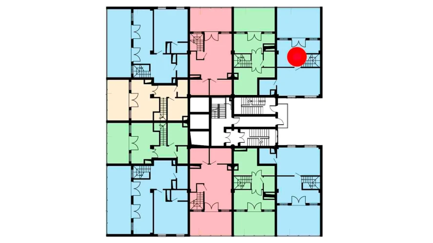 3-комнатная квартира 82.7 м²  16/16 этаж