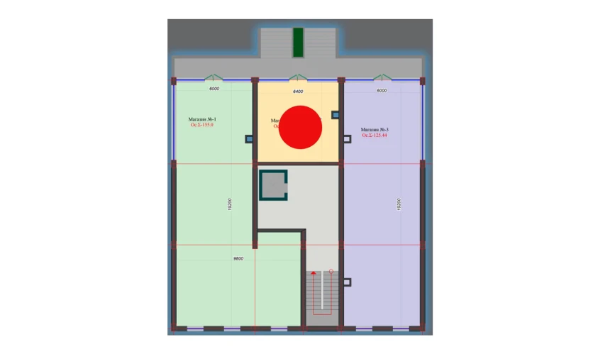 1-xonali xonadon 44.88 m²  1/1 qavat