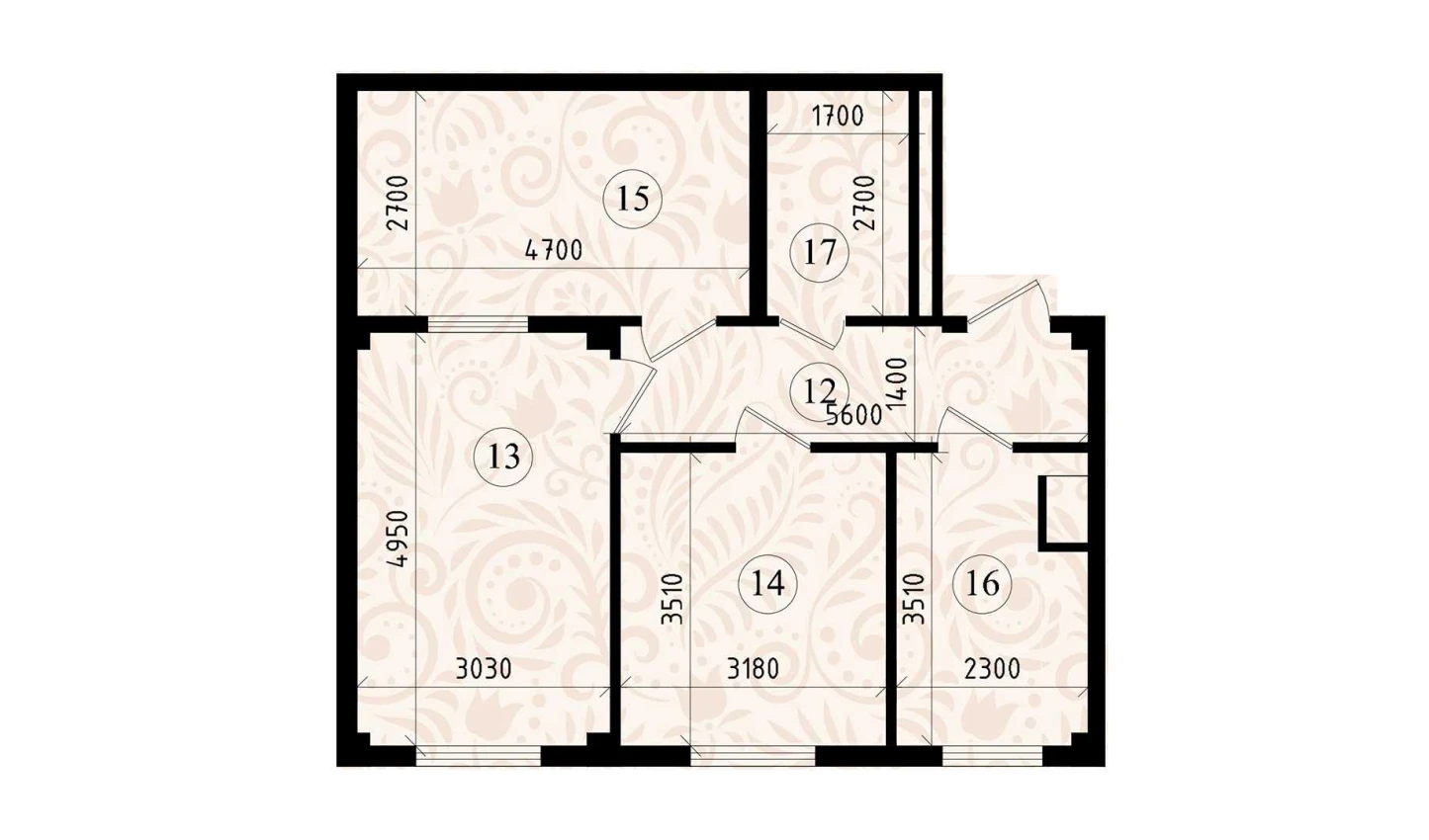 3-комнатная квартира 59.99 м²  1/1 этаж