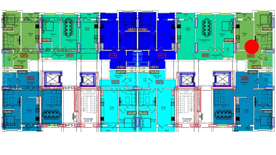 1-xonali xonadon 49.6 m²  5/5 qavat