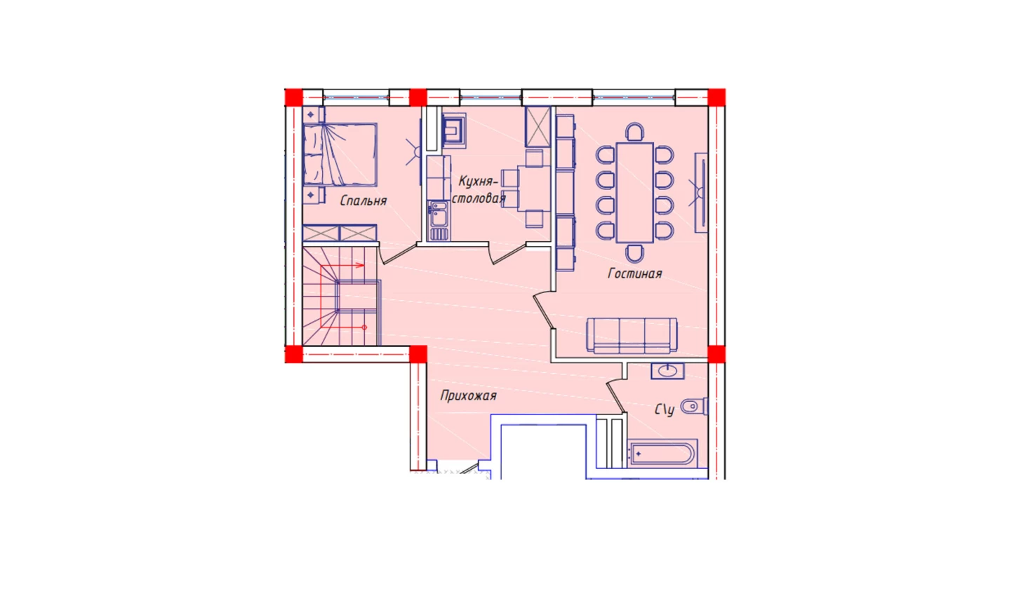 5-комнатная квартира 146.4 м²  1/1 этаж