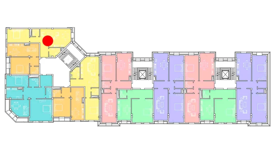 2-xonali xonadon 79 m²  8/8 qavat