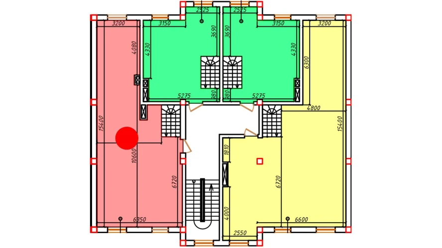 2-xonali xonadon 99.5 m²  5/5 qavat