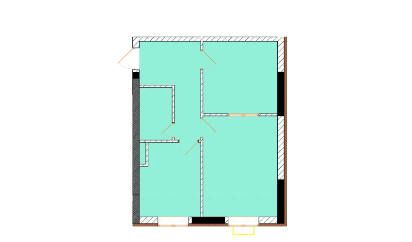 2-xonali xonadon 50.4 m²  9/12 qavat | Uchtepa Avenue Turar-joy majmuasi