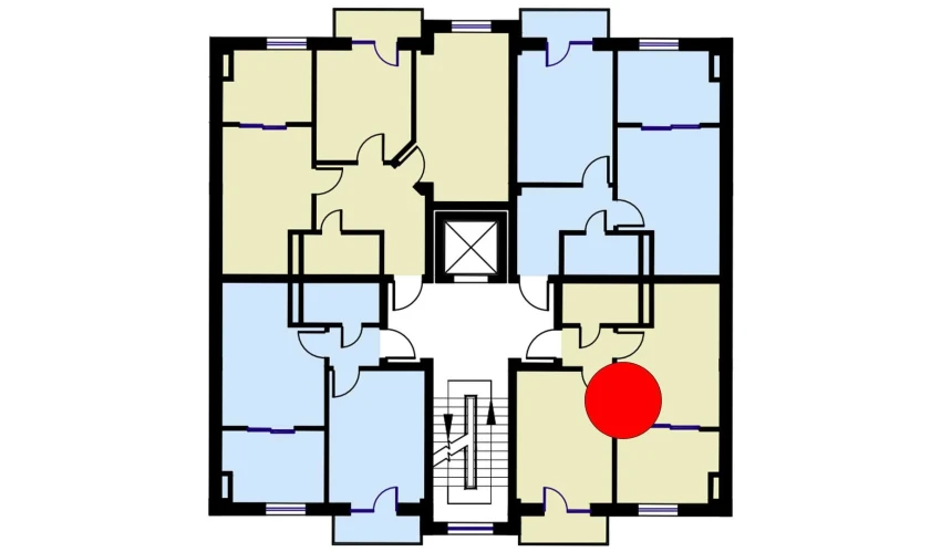 2-xonali xonadon 50.8 m²  5/6 qavat | CHOSHTEPA GARDEN Turar-joy majmuasi