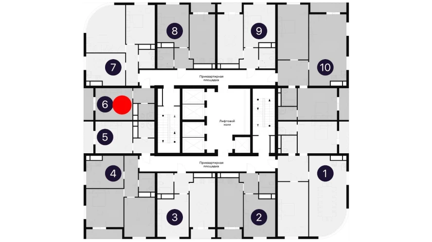 1-комнатная квартира 26.2 м²  14/14 этаж