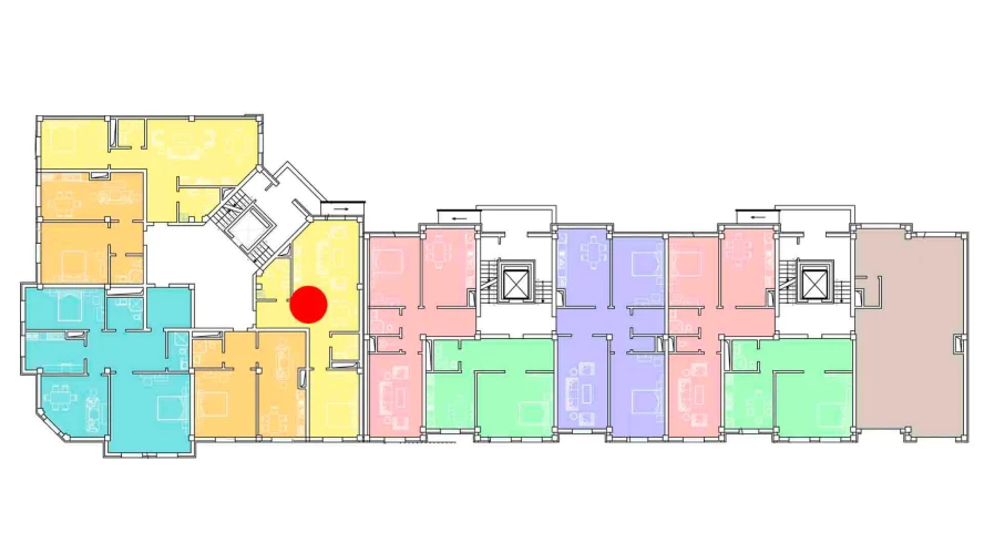 2-комнатная квартира 79 м²  1/1 этаж