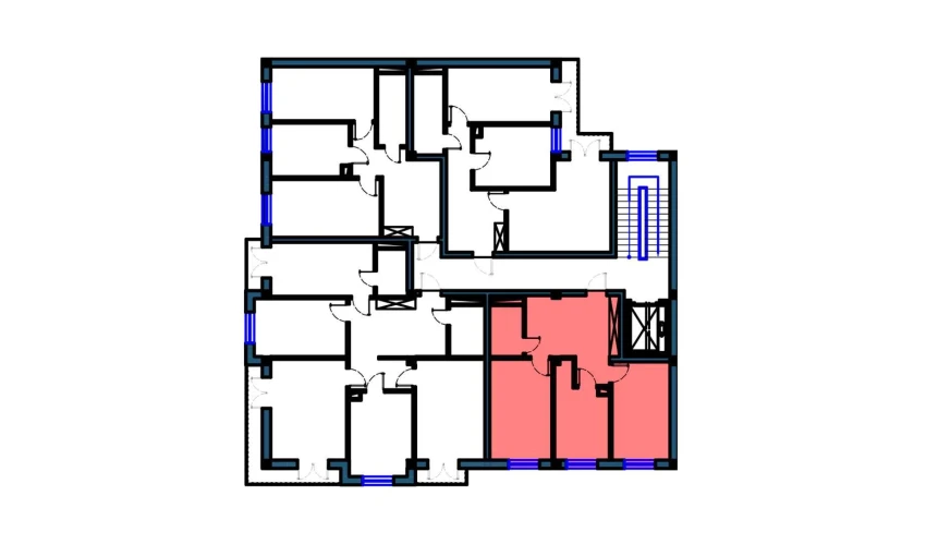 2-xonali xonadon 122 m²  9/9 qavat | KO'KSAROY Turar-joy majmuasi