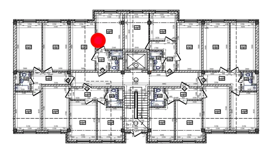 1-комнатная квартира 38.1 м²  1/1 этаж