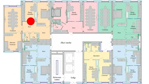 3-xonali xonadon 87.34 m²  1/12 qavat | SERGELI CITY Turar-joy majmuasi