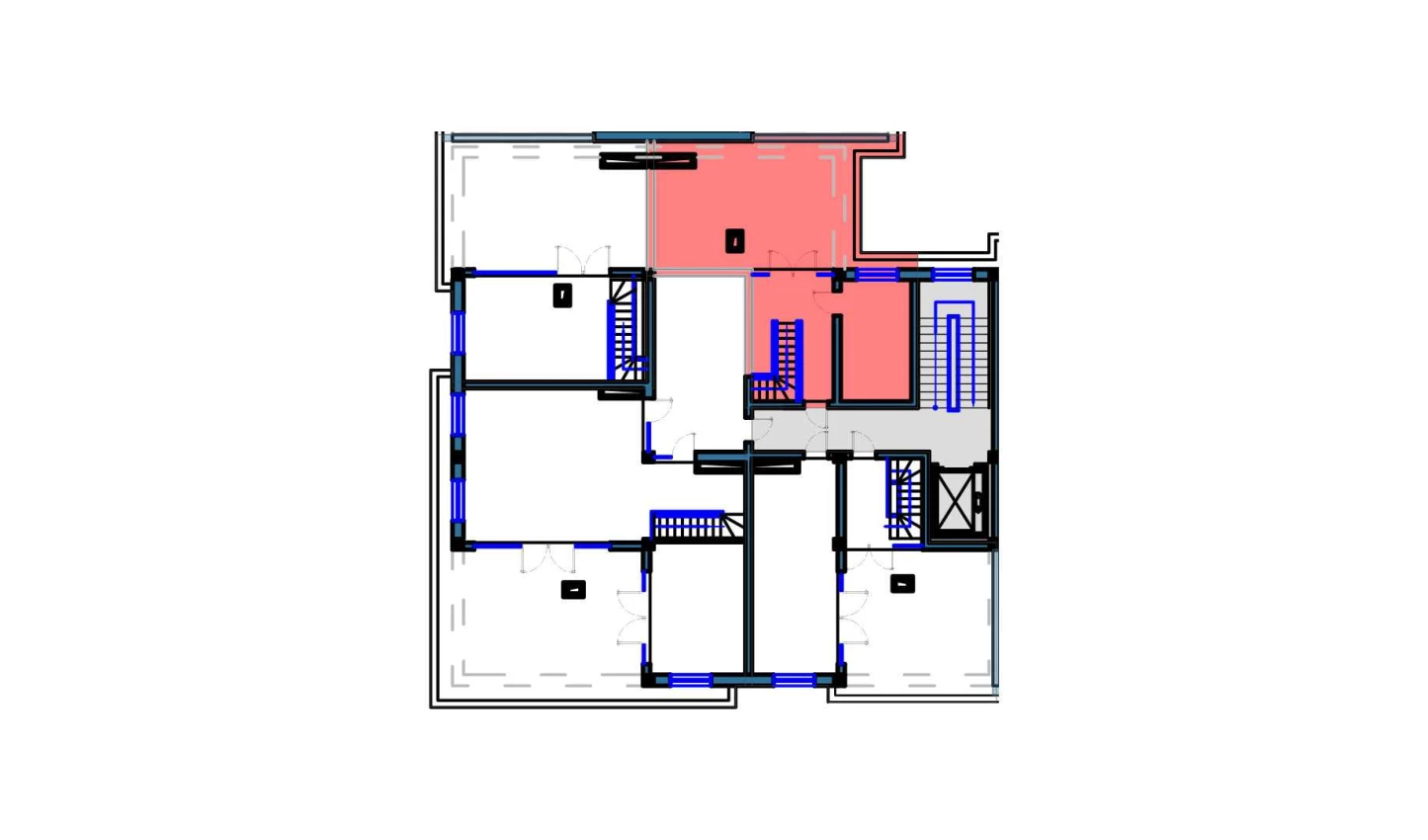 2-комнатная квартира 65 м²  9/9 этаж