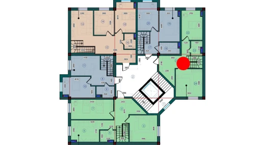 2-комнатная квартира 104.3 м²  7/7 этаж | Жилой комплекс Bristol