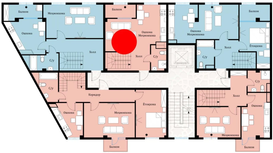 2-комнатная квартира 38.03 м²  7/7 этаж