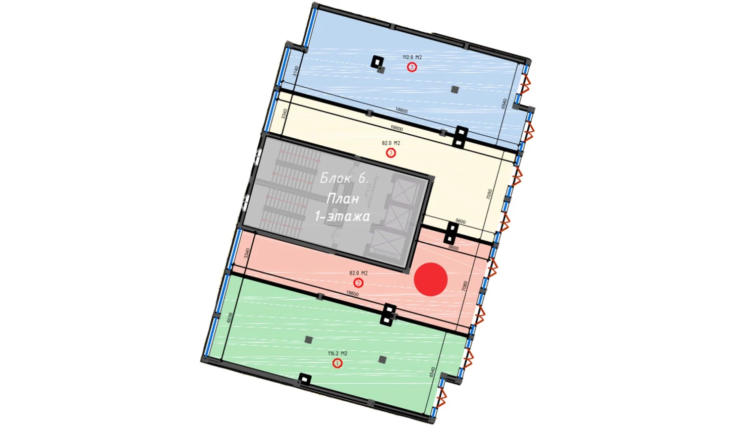 1-xonali xonadon 82 m²  3/3 qavat