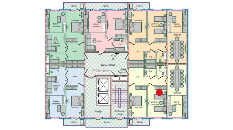 3-комн. квартира 80.66 м²  11/16 этаж | Жилой комплекс EKO PARK