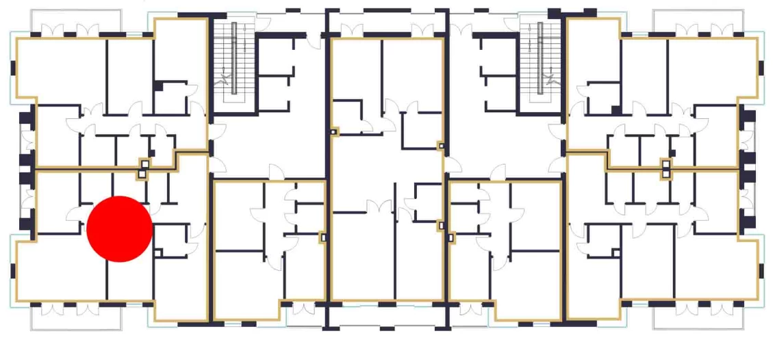 3-xonali xonadon 100.08 m²  10/10 qavat