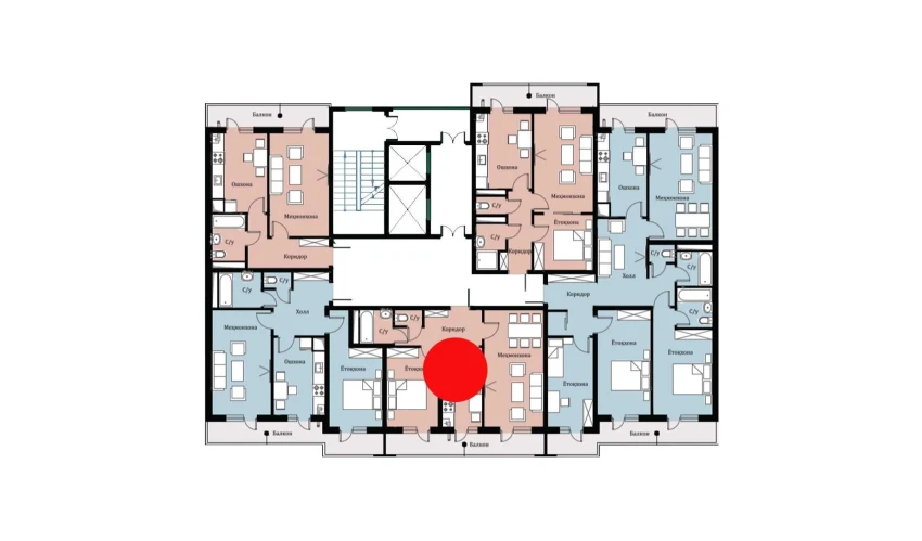 2-комнатная квартира 50.1 м²  1/16 этаж | Жилой комплекс SOKIN DIYOR