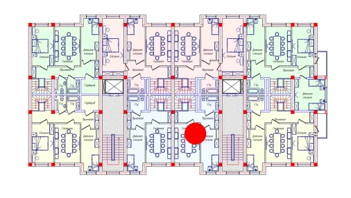 2-комнатная квартира 46.1 м²  8/8 этаж