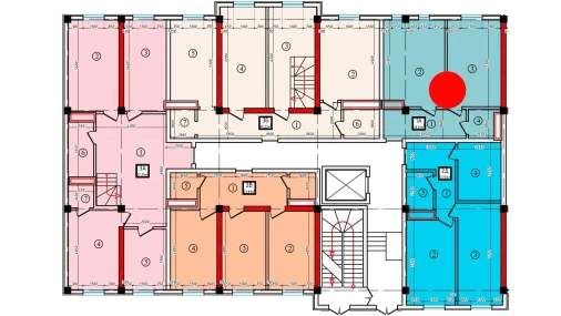 1-xonali xonadon 48.81 m²  1/10 qavat | Ko'kcha-Oqtepa Turar-joy majmuasi