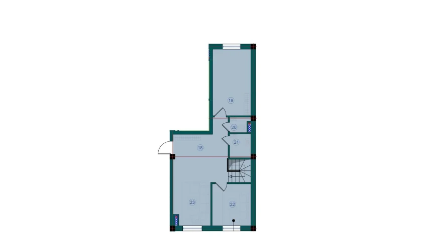 2-xonali xonadon 129 m²  7/7 qavat | Bristol Turar-joy majmuasi