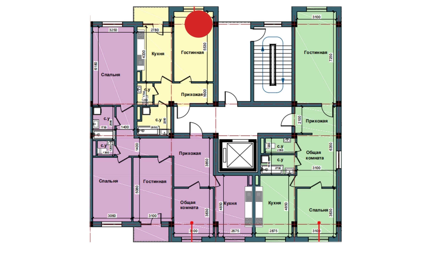 1-комнатная квартира 49.8 м²  11/11 этаж