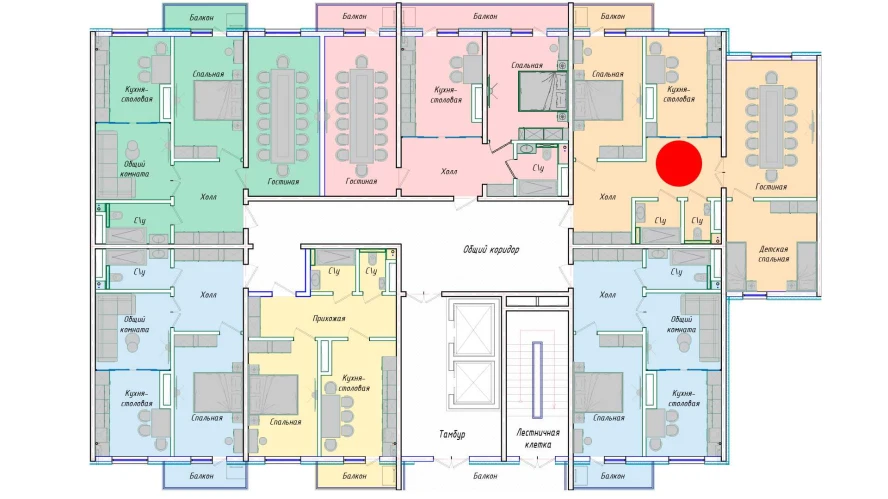 2-комнатная квартира 91.42 м²  12/12 этаж