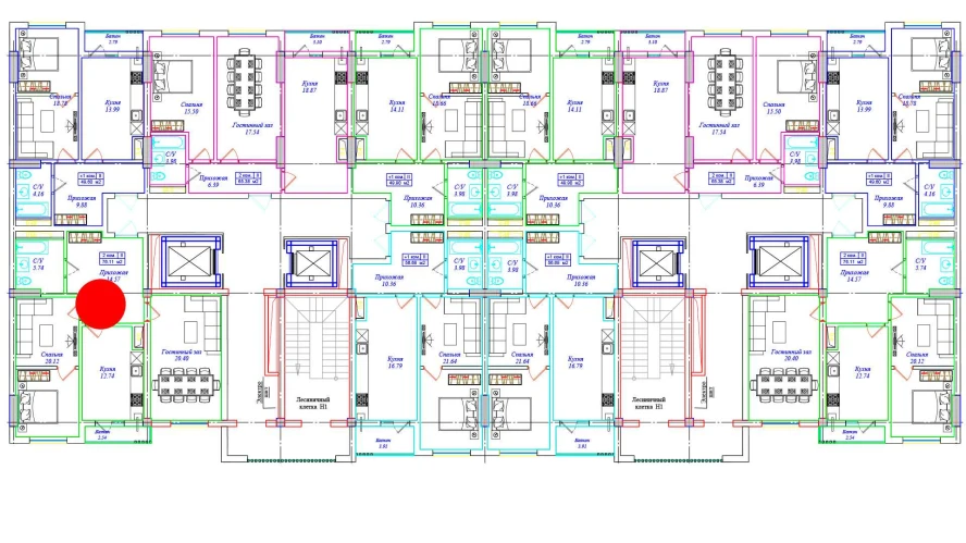 3-комн. квартира 76.11 м²  4/17 этаж | Жилой комплекс ASTRA