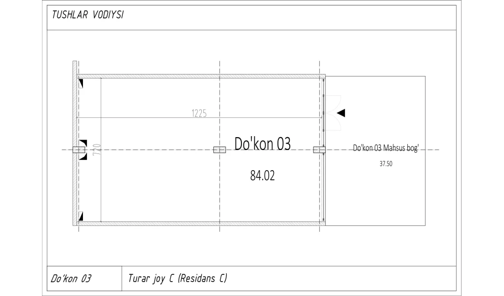 1-xonali xonadon 84.02 m²  0/0 qavat