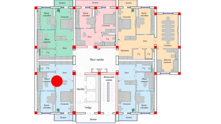 2-xonali xonadon 52.82 m²  12/12 qavat