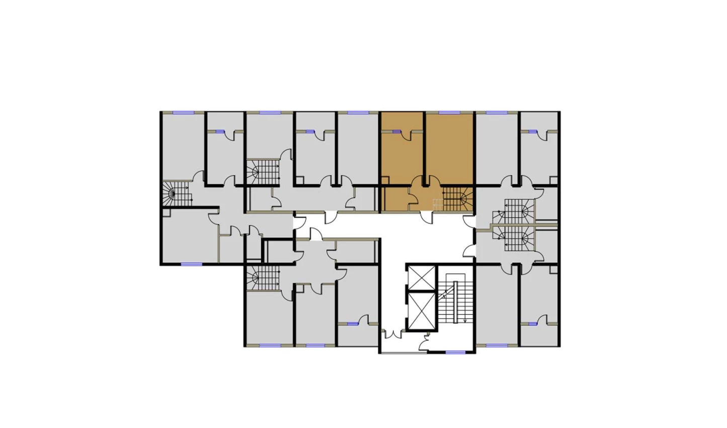 1-комнатная квартира 51.45 м²  1/1 этаж