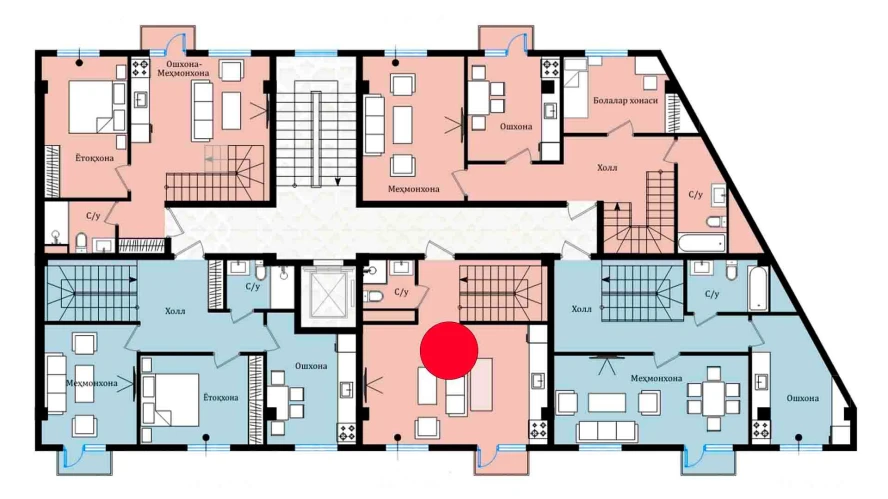 2-комнатная квартира 38.03 м²  7/7 этаж