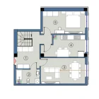 2-комн. квартира 126.5 м²  1/9 этаж | Жилой комплекс FLORYA RESIDENCE