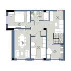 3-комн. квартира 147.5 м²  1/9 этаж | Жилой комплекс FLORYA RESIDENCE